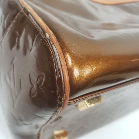 Louis Vuitton Vernis Tompkins Satchel Monogram Metallic Copper - Picture 12 of 15